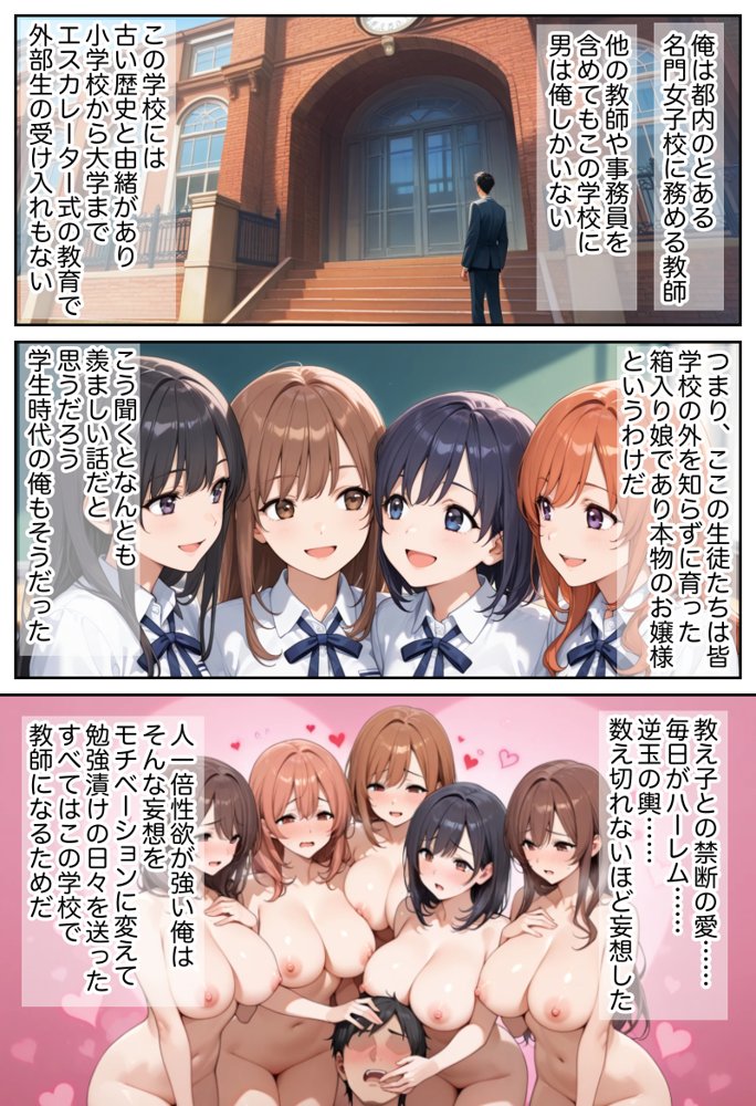 俺しか勃起できない世界  〜Kカップ爆乳陰キャ教え子生オナホ化計画〜 無料エロ漫画（同人誌）サンプル画像002