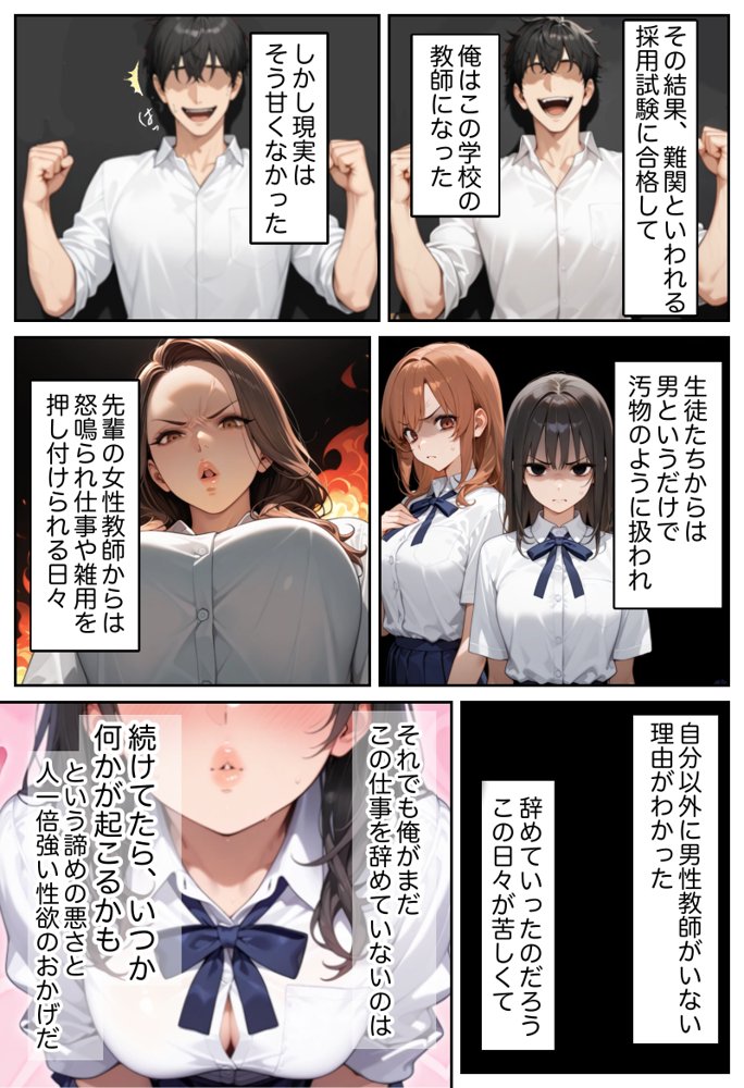 俺しか勃起できない世界  〜Kカップ爆乳陰キャ教え子生オナホ化計画〜 無料エロ漫画（同人誌）サンプル画像003