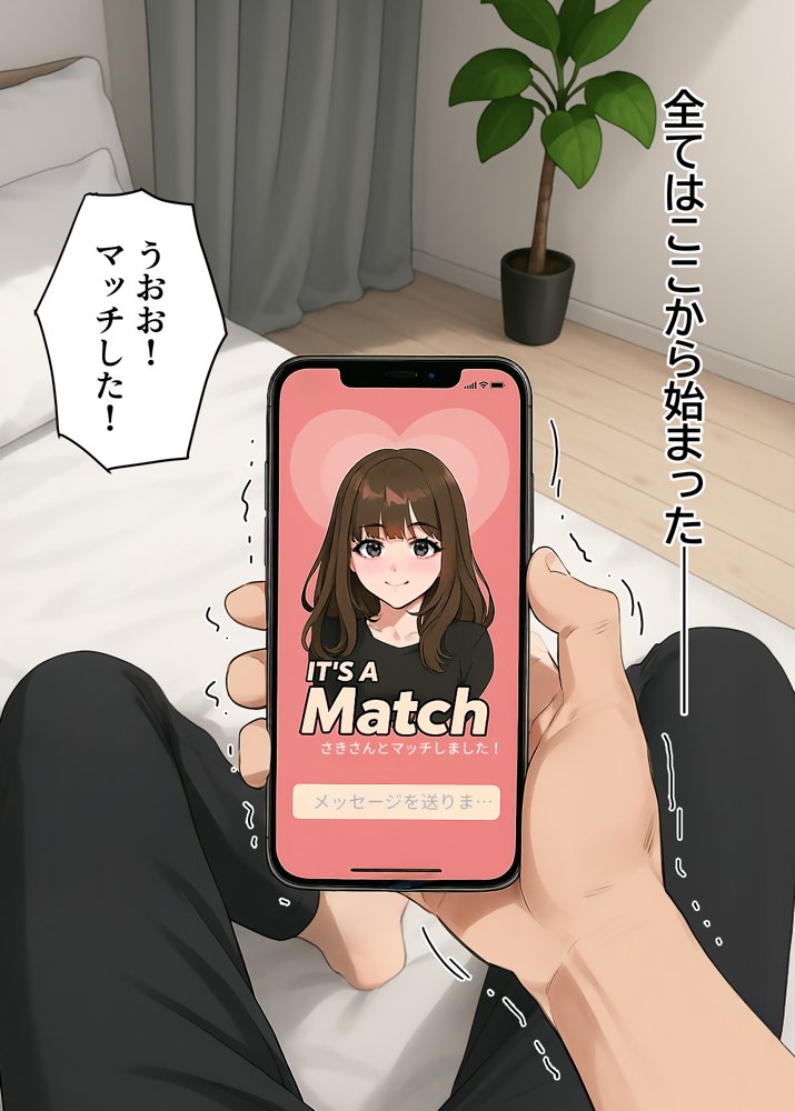 【実話】童貞マチアプ体験記！冴えないエンジニア（23）が愛を証明するまでwww 無料エロ漫画（同人誌）サンプル画像001