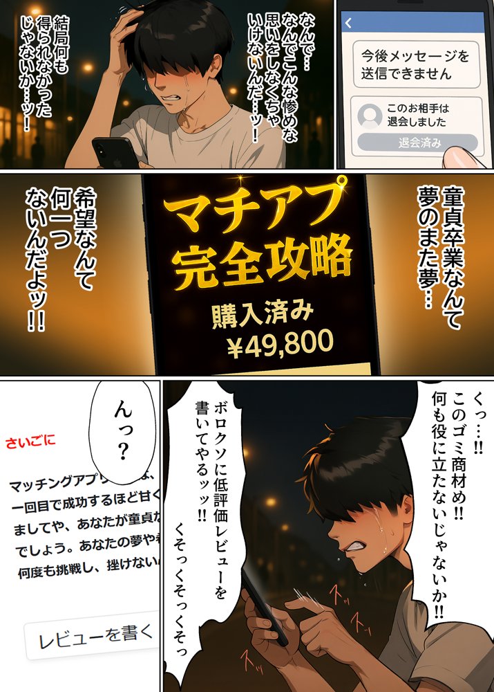 【実話】童貞マチアプ体験記！冴えないエンジニア（23）が愛を証明するまでwww 無料エロ漫画（同人誌）サンプル画像022
