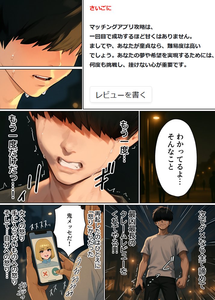 【実話】童貞マチアプ体験記！冴えないエンジニア（23）が愛を証明するまでwww 無料エロ漫画（同人誌）サンプル画像023