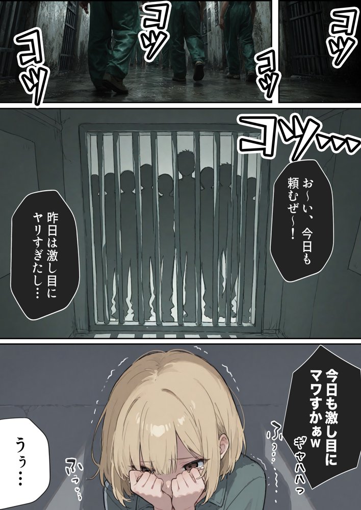 男性刑務所肉便器女  男として誤認逮捕されたOLの末路 無料エロ漫画（同人誌）サンプル画像001