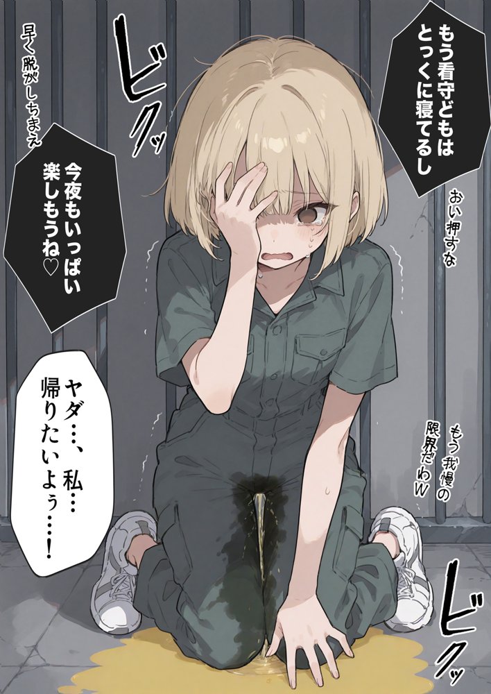男性刑務所肉便器女  男として誤認逮捕されたOLの末路 無料エロ漫画（同人誌）サンプル画像002