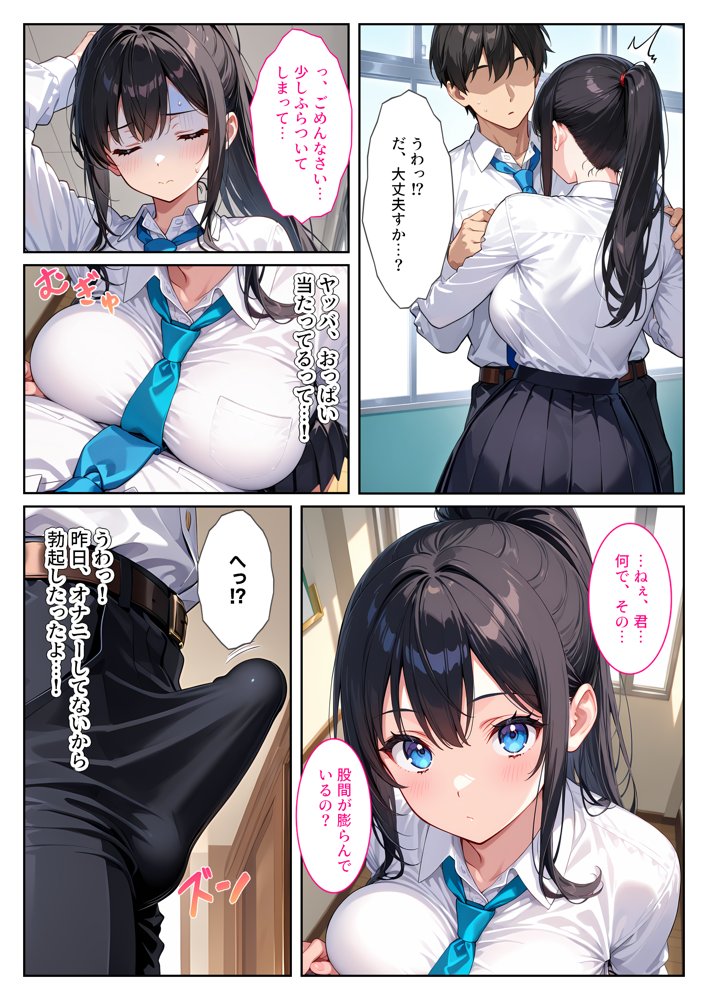 快楽に目覚めた無垢な爆乳風紀委員長とドMなギャル保健医に射精管理されています！ 無料エロ漫画（同人誌）サンプル画像003
