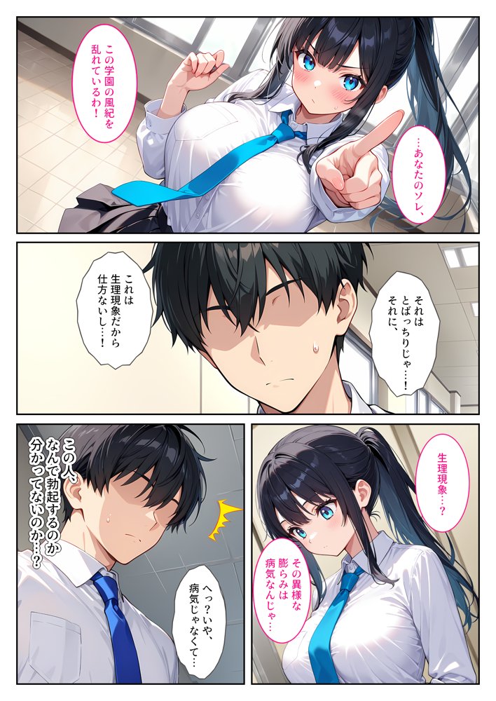 快楽に目覚めた無垢な爆乳風紀委員長とドMなギャル保健医に射精管理されています！ 無料エロ漫画（同人誌）サンプル画像005