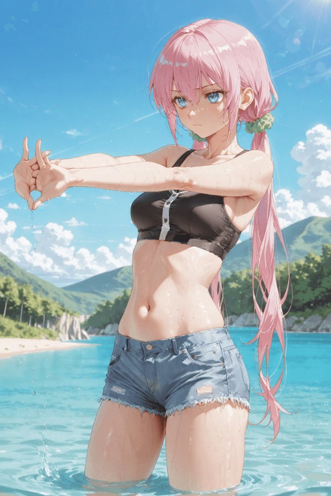 可愛いだけにされちゃう式守さん3(川遊びの日の式守さん) 無料エロ漫画(同人誌)サンプル画像010