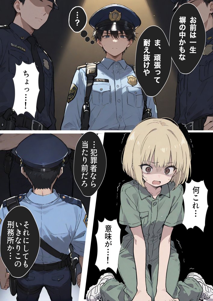 男性刑務所肉便器女  男として誤認逮捕されたOLの末路 無料エロ漫画（同人誌）サンプル画像020