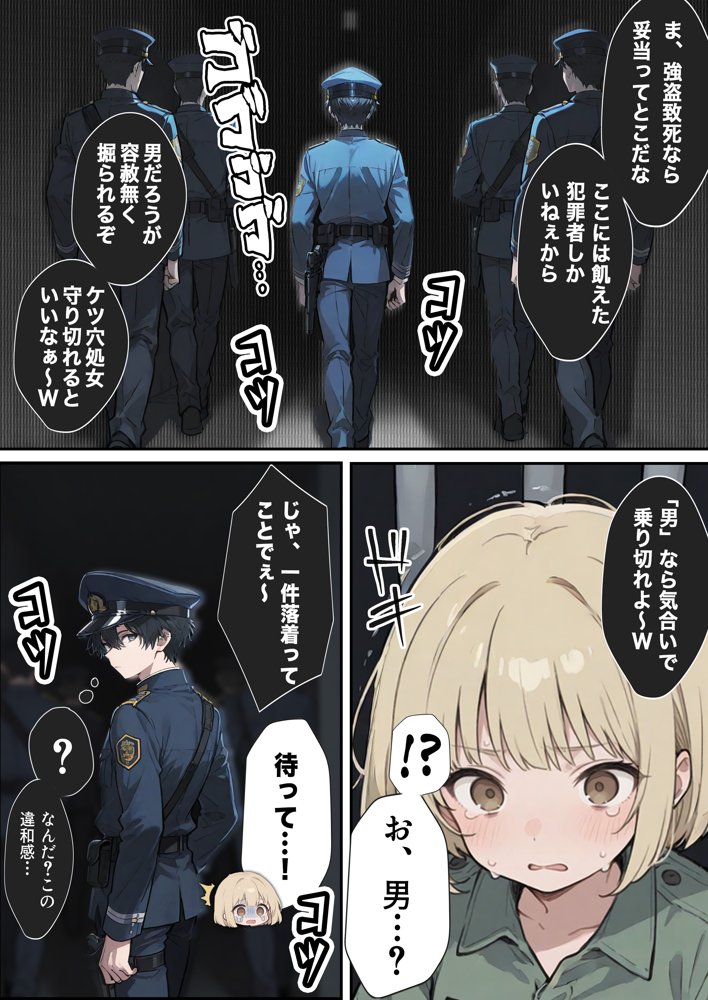 男性刑務所肉便器女  男として誤認逮捕されたOLの末路 無料エロ漫画（同人誌）サンプル画像021
