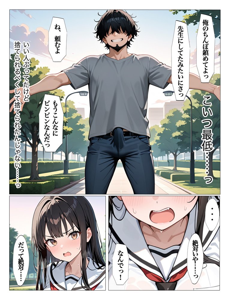 ホームレスの激クサちんぽで中出しされました 無料エロ漫画(同人誌)サンプル画像027