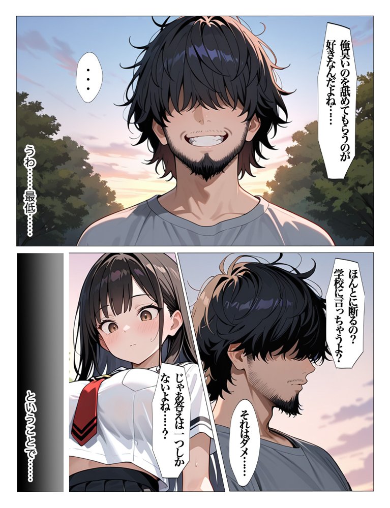 ホームレスの激クサちんぽで中出しされました 無料エロ漫画(同人誌)サンプル画像029