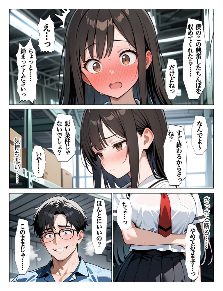 ホームレスの激クサちんぽで中出しされました 無料エロ漫画(同人誌)サンプル画像009