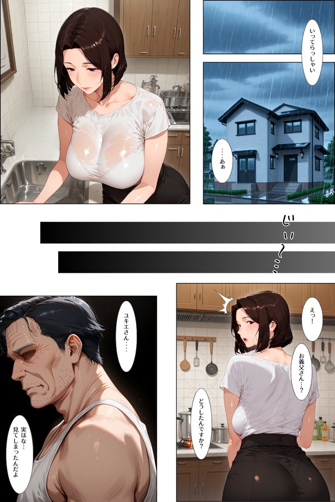 レスられ妻が義父に寝取られ孕む噺 無料エロ漫画(同人誌)サンプル画像013