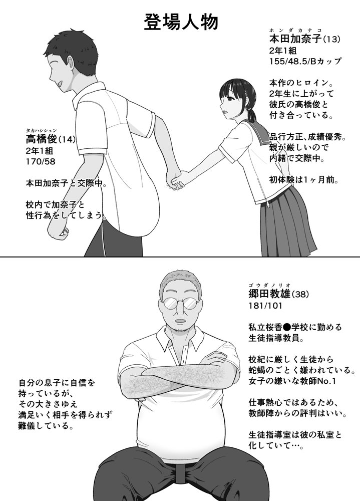 19cmが挿入るまで〜NTR拡張指導〜 無料エロ漫画(同人誌)サンプル画像001