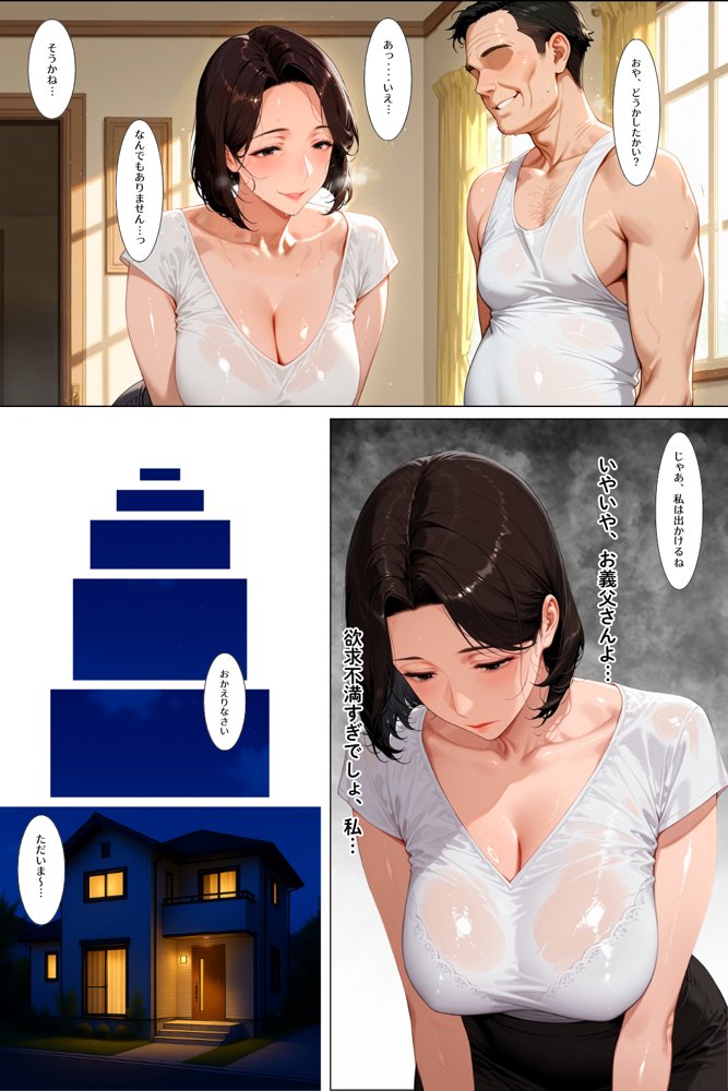 レスられ妻が義父に寝取られ孕む噺 無料エロ漫画(同人誌)サンプル画像005