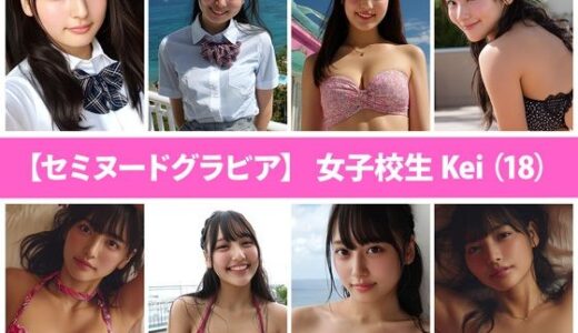 【セミヌードグラビア】女子校生Kei（18）