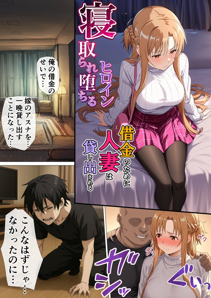 寝取られ堕ちるヒロイン SA〇 アスナ5 -借金で嫁を貸出す話3- 無料エロ漫画(同人誌)サンプル画像004