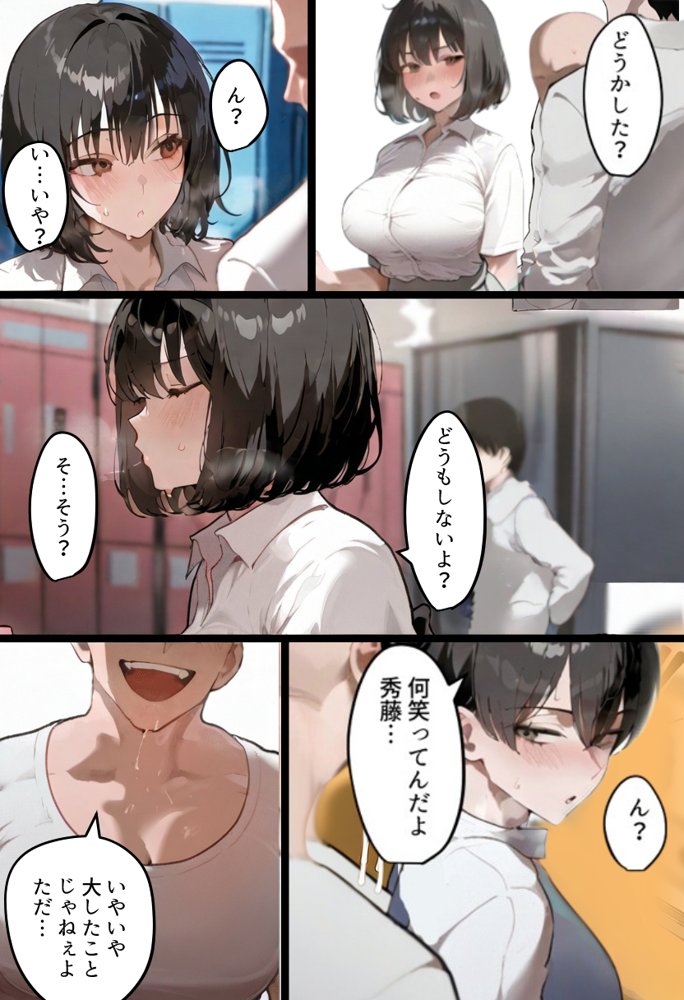 俺の爆乳競泳カノは大会裏で童貞坊主に筆下ろし強要され乳首イキから孕ませSEX漬けにされてた話 【寝取られ精液プール2】 無料エロ漫画（同人誌）サンプル画像011
