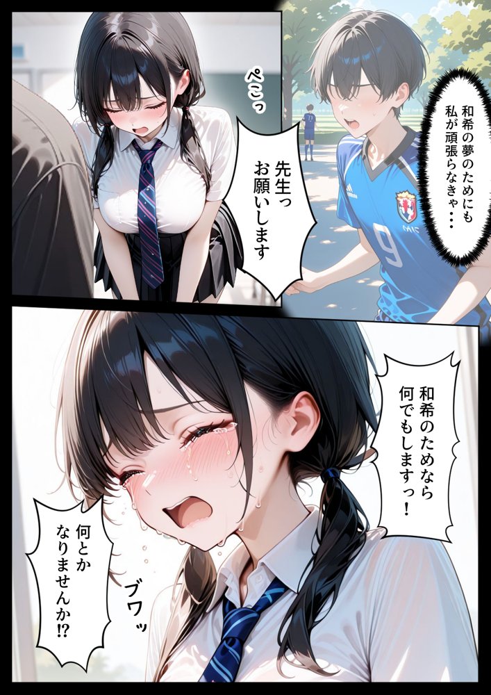 クズ教師に寝取られた巨乳J◯ 〜完堕ちセックス〜 無料エロ漫画（同人誌）サンプル画像012